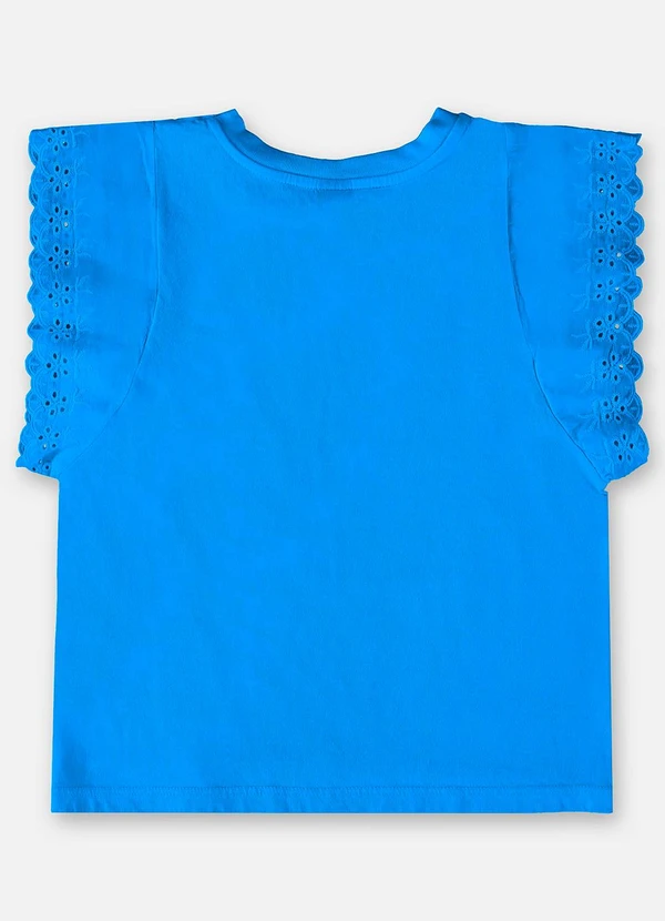 Up Baby - Blusa Infantil em Meia Malha Azul 2