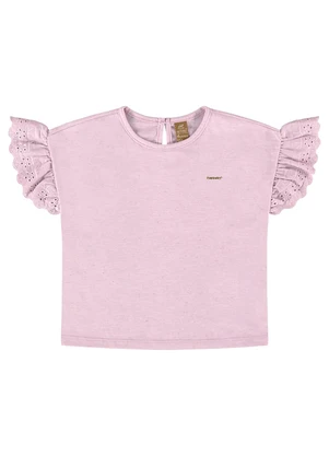 Up Baby - Blusa Infantil em Meia Malha Flamê Roxo - UP BABY