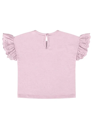 Up Baby - Blusa Infantil em Meia Malha Flamê Roxo - UP BABY