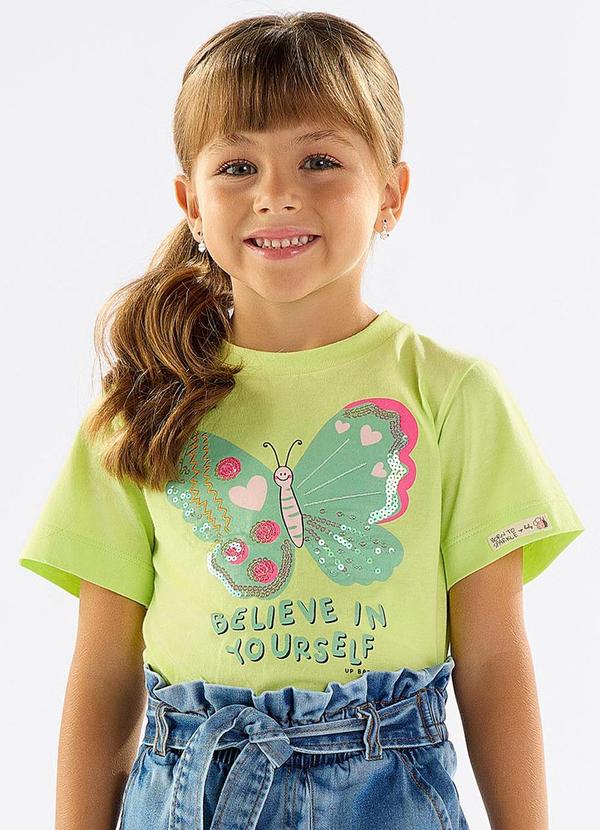 Up Baby - Blusa Infantil em Meia Malha Verde