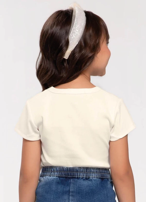Trick Nick - Blusa Infantil em Ribana Bege 2