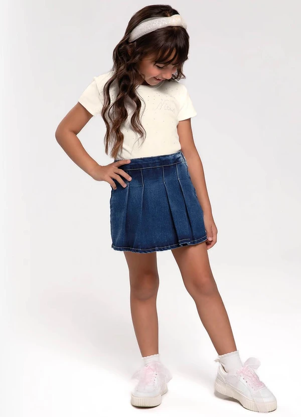 Trick Nick - Blusa Infantil em Ribana Bege 3