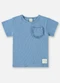 Up Baby - Blusa Infantil em Ribana Canelada Azul - variação: Azul