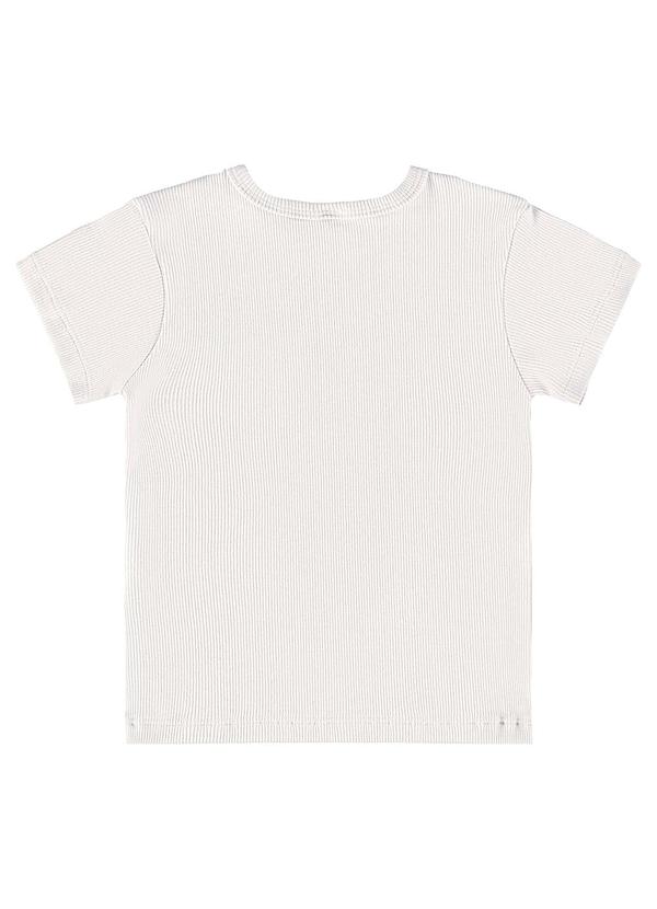 Up Baby - Blusa Infantil em Ribana Canelada Bege 2