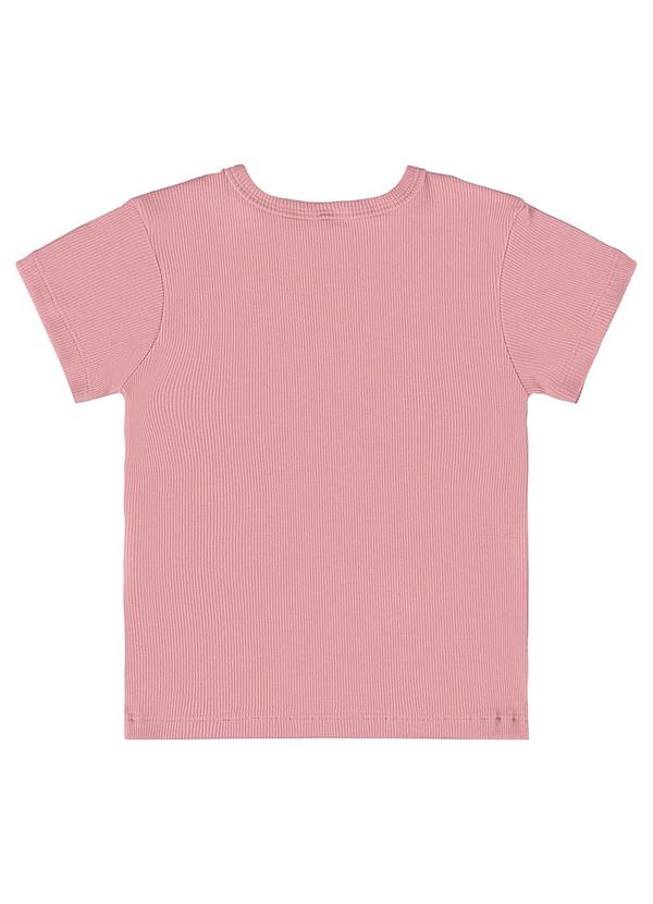 Up Baby - Blusa Infantil em Ribana Canelada Rosa 2