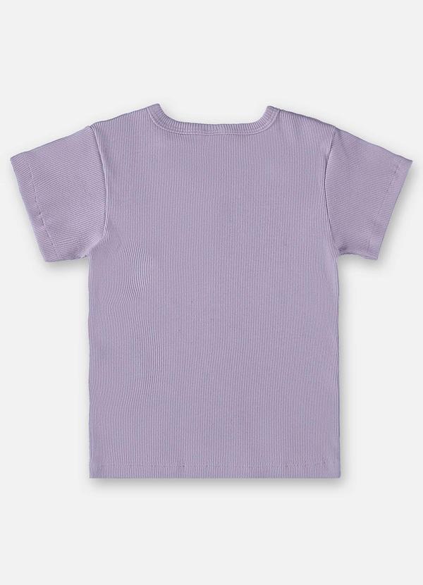 Up Baby - Blusa Infantil em Ribana Canelada Roxo 2