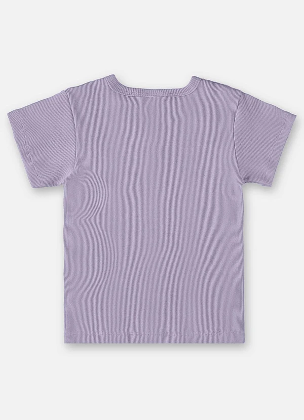 Up Baby - Blusa Infantil em Ribana Canelada Roxo 2