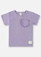 Up Baby - Blusa Infantil em Ribana Canelada Azul - variação: Roxo