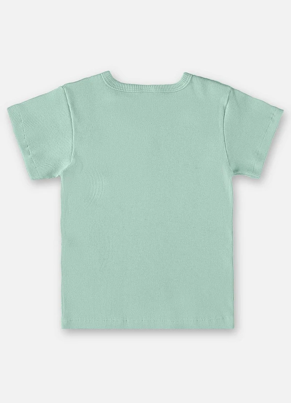 Up Baby - Blusa Infantil em Ribana Canelada Verde 2