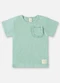 Up Baby - Blusa Infantil em Ribana Canelada Azul - variação: Verde
