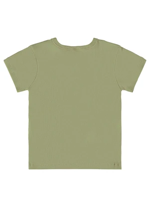 Up Baby - Blusa Infantil em Ribana Canelada Verde - UP BABY