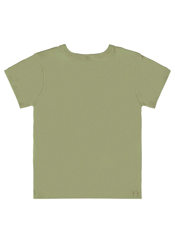 Up Baby - Blusa Infantil em Ribana Canelada Verde 2