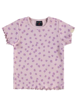 Guloseima - Blusa Infantil em Ribana Estampada Roxo - GULOSEIMA