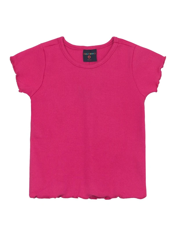 Guloseima - Blusa Infantil em Ribana Rosa 3