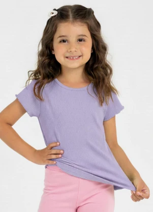 Guloseima - Blusa Infantil em Ribana Roxo - GULOSEIMA