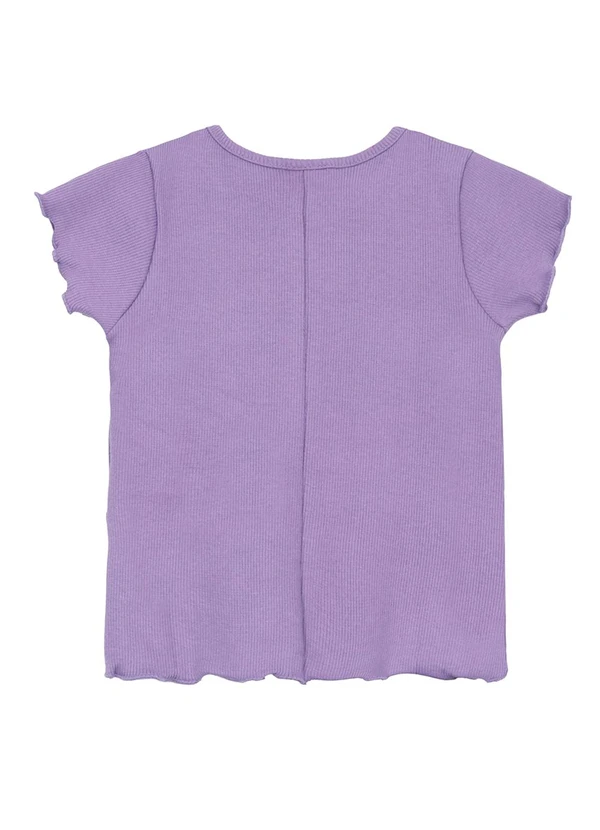 Guloseima - Blusa Infantil em Ribana Roxo 4
