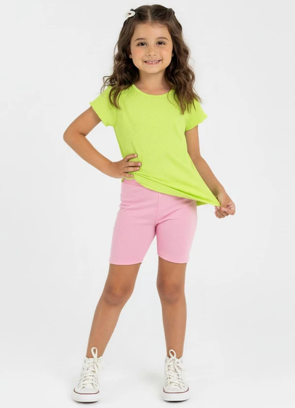 Guloseima - Blusa Infantil em Ribana Verde 2