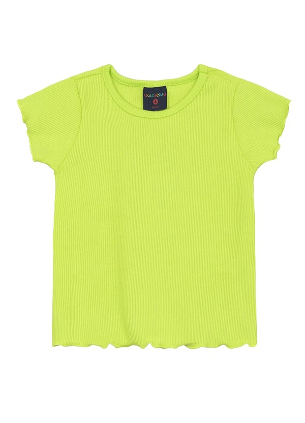 Guloseima - Blusa Infantil em Ribana Verde 3