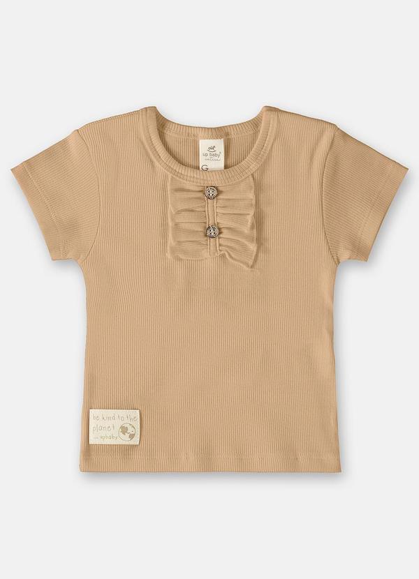 Up Baby - Blusa Infantil em Ribana Marrom
