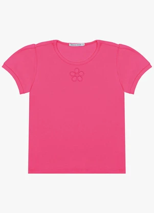 Trick Nick - Blusa Infantil em Ribana Rosa - TRICK NICK
