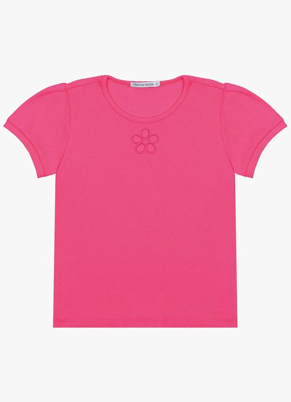 Trick Nick - Blusa Infantil em Ribana Rosa