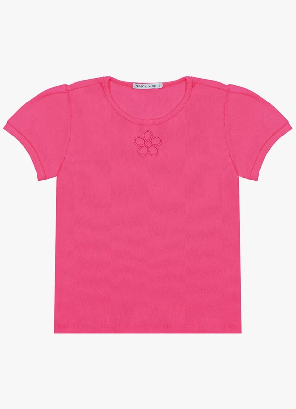 Trick Nick - Blusa Infantil em Ribana Rosa