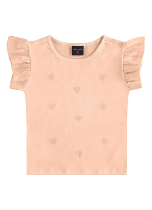 Guloseima - Blusa Infantil em Ribana Rosa - GULOSEIMA