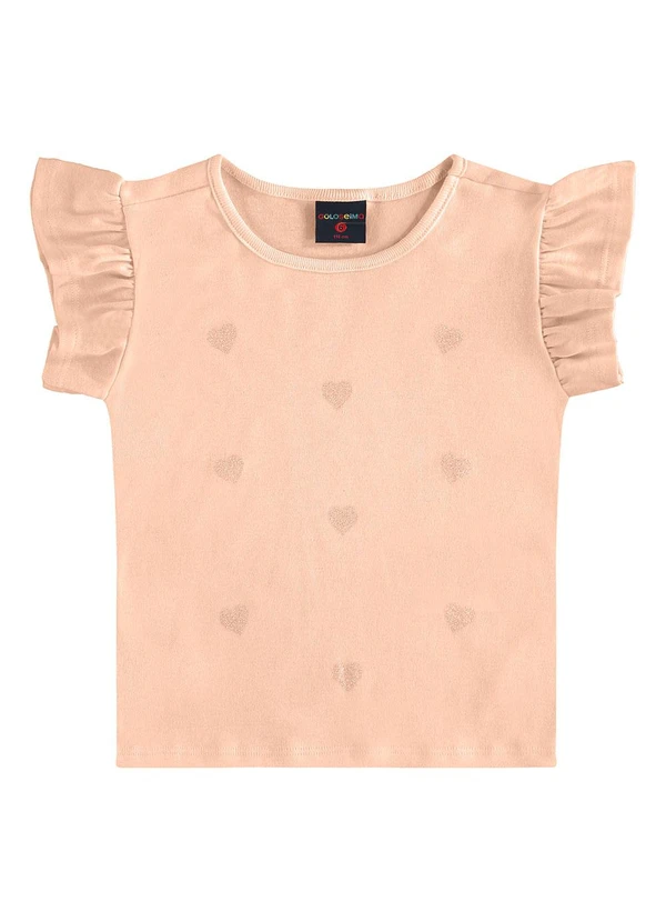 Guloseima - Blusa Infantil em Ribana Rosa