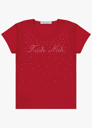 Trick Nick - Blusa Infantil em Ribana Vermelho - TRICK NICK