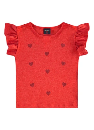 Guloseima - Blusa Infantil em Ribana Vermelho - GULOSEIMA
