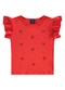 Guloseima - Blusa Infantil em Ribana Vermelho - variação: Vermelho