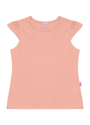 Duduka - Blusa Infantil Enfeite Lateral  Rosa - DUDUKA