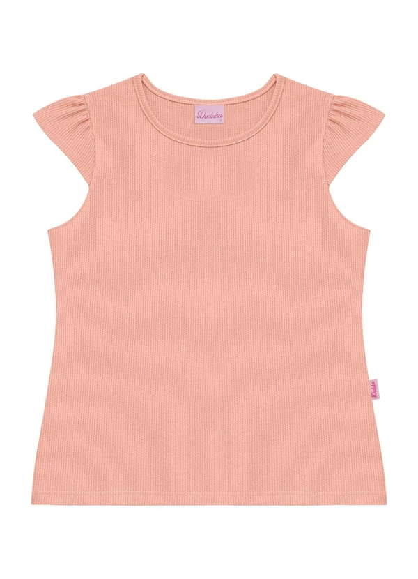 Duduka - Blusa Infantil Enfeite Lateral Rosa