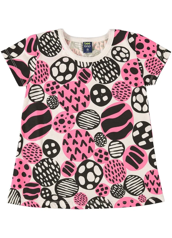 Bee Loop - Blusa Infantil Estampada para Menina Bege