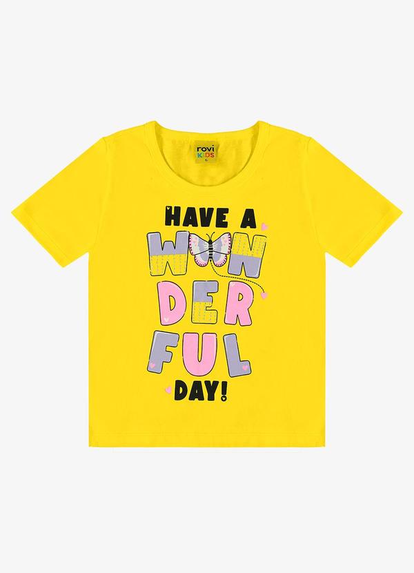 Rovi Kids - Blusa Infantil Menina Amarelo