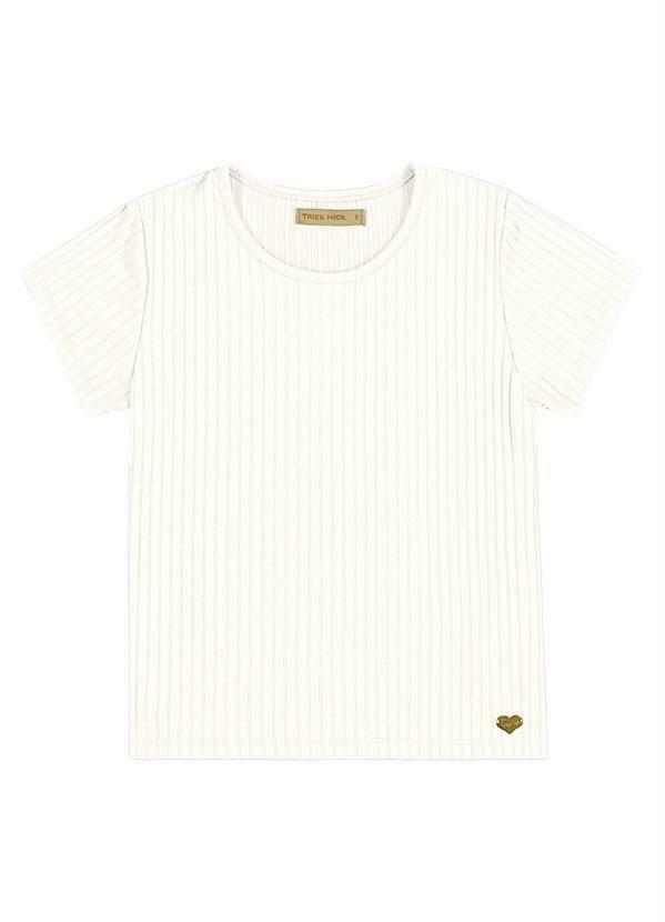 Trick Nick - Blusa Infantil Feminina Básica Bege
