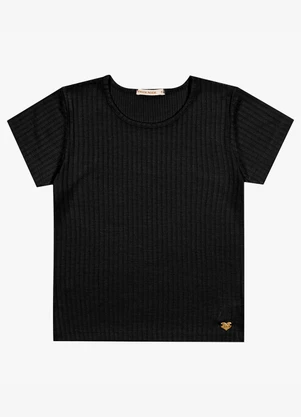 Trick Nick - Blusa Infantil Feminina Básica Preto - TRICK NICK
