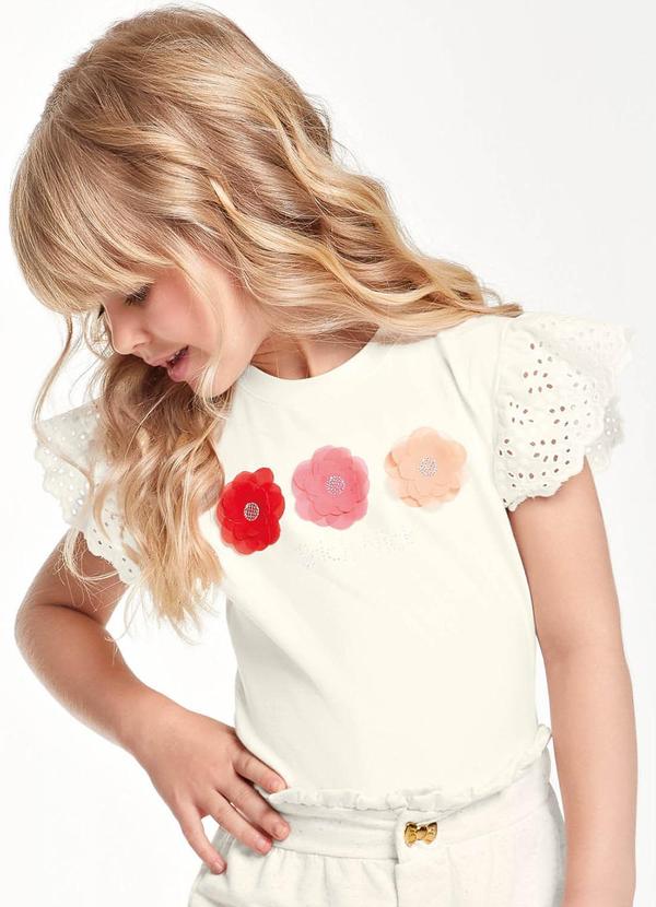 Trick Nick - Blusa Infantil Feminina Bege
