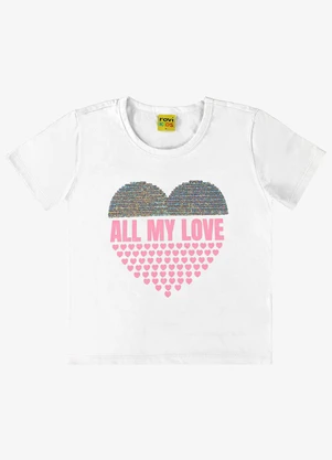 Rovi Kids - Blusa Infantil Feminina Branco - ROVI KIDS