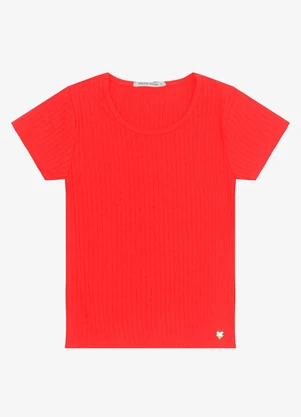 Trick Nick - Blusa Infantil Feminina Canelada Laranja - TRICK NICK