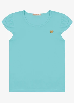 Trick Nick - Blusa Infantil Menina Cotton Leve Azul - TRICK NICK