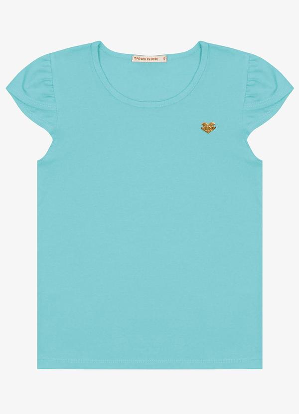 Trick Nick - Blusa Infantil Menina Cotton Leve Azul
