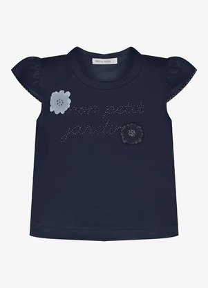 Trick Nick - Blusa Infantil Feminina Cotton Leve Azul - TRICK NICK