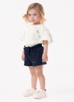 Trick Nick - Blusa Infantil Feminina Cotton Leve Bege - TRICK NICK