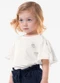 Trick Nick - Blusa Infantil Feminina Cotton Leve Preto - variação: Bege