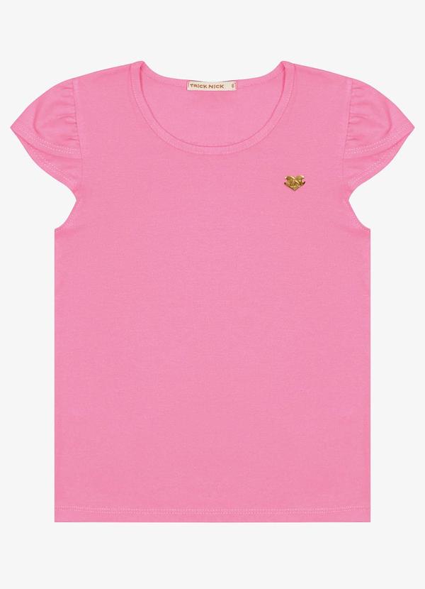 Trick Nick - Blusa Infantil Menina Cotton Leve Rosa