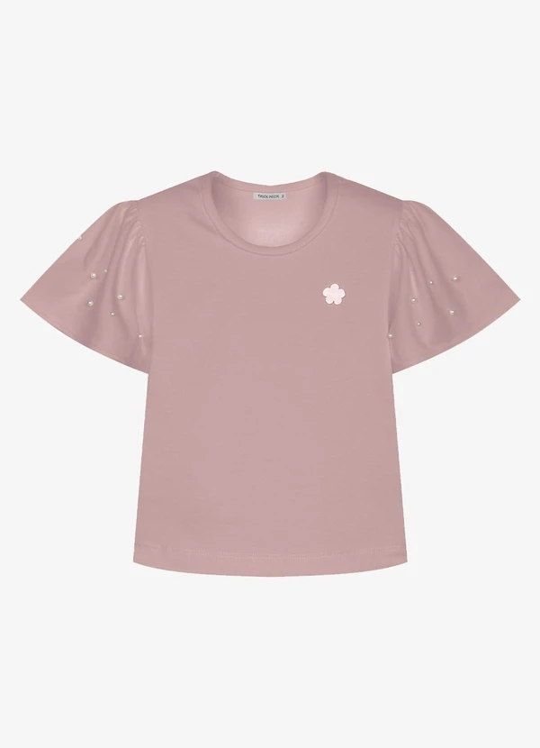 Trick Nick - Blusa Infantil Feminina Cotton Leve Rosa