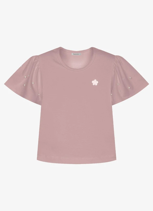 Trick Nick - Blusa Infantil Feminina Cotton Leve Rosa