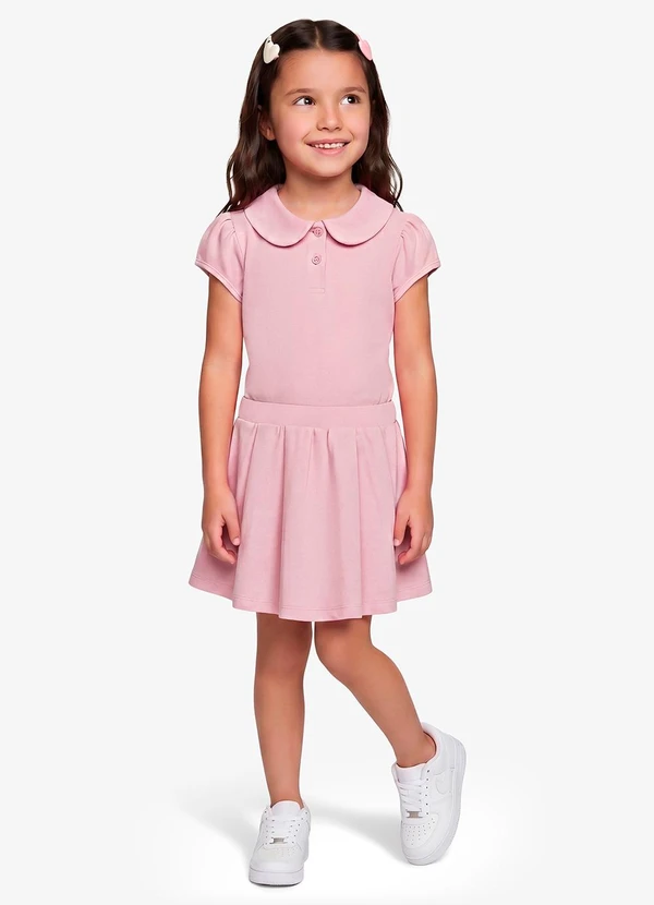 Rovi Kids - Blusa Infantil Feminina em Cotton Leve Rosa