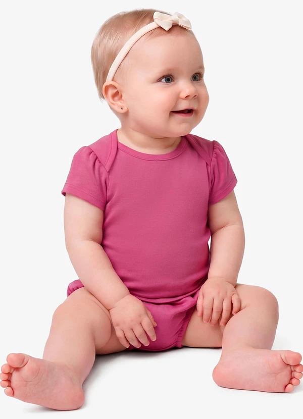 Rovi Kids - Blusa Infantil Feminina em Cotton Leve Rosa